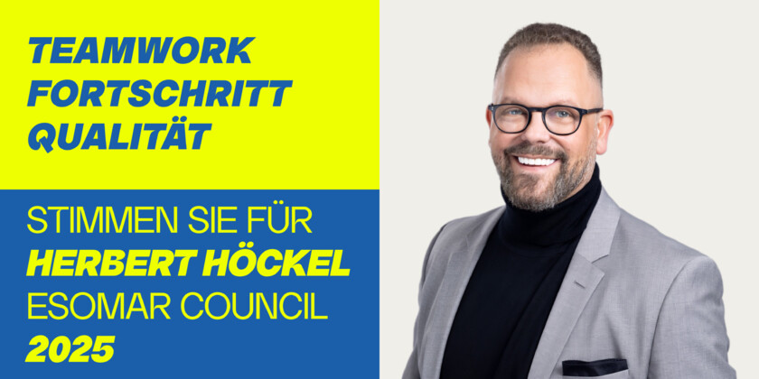 Herbert Höckel startet in den Wahlkampf um einen Sitz im ESOMAR Council 2025