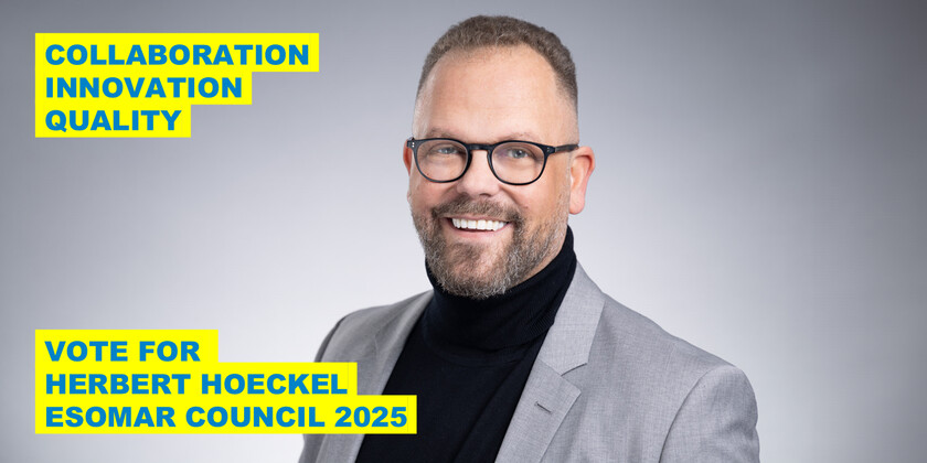 Herbert Höckel starts the election campaign for a seat on the ESOMAR Council 2025