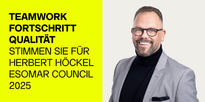 Herbert Höckel Wahlkampf für ESOMAR Council 2025