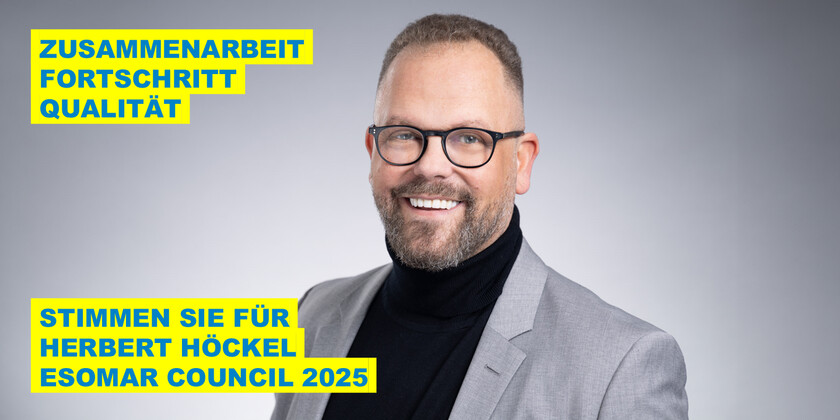 Herbert Höckel Wahlkampf für ESOMAR Council 2025